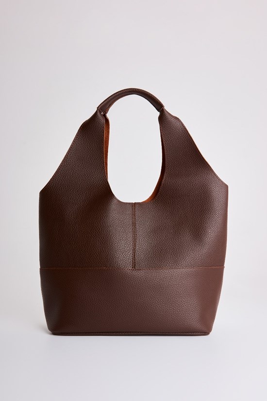 BELLA Organizerli Deri Omuz Çanta