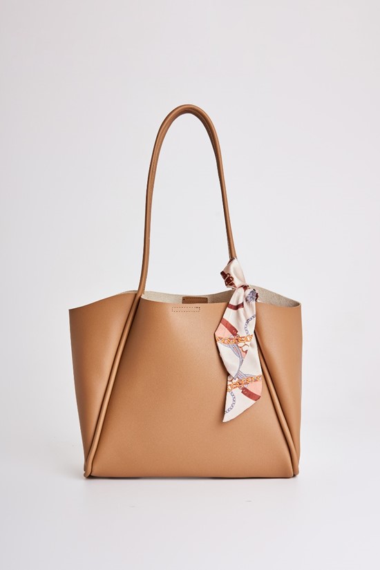 CAMELLIA Fitilli Deri Omuz Çanta