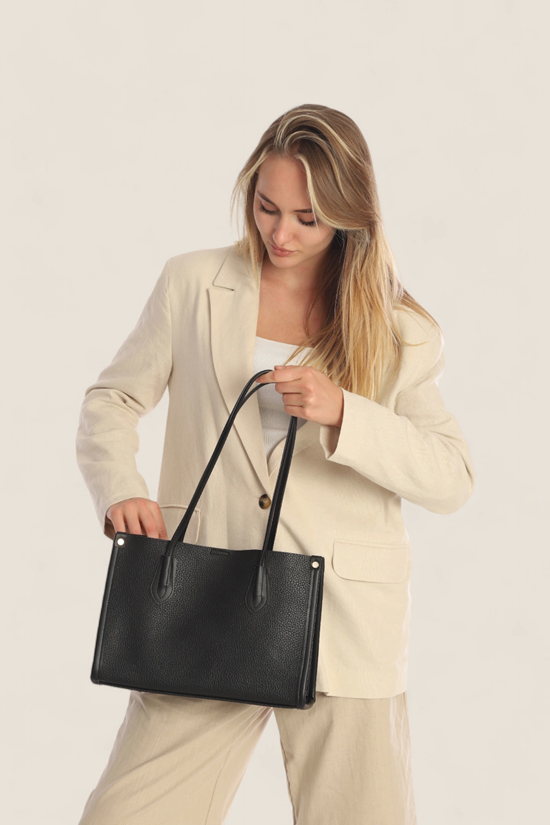 EVELY Deri Omuz Çanta