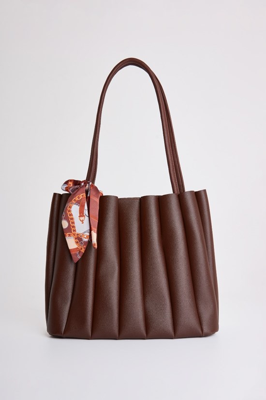 ROSA Suni Deri Organizerli Omuz Çanta